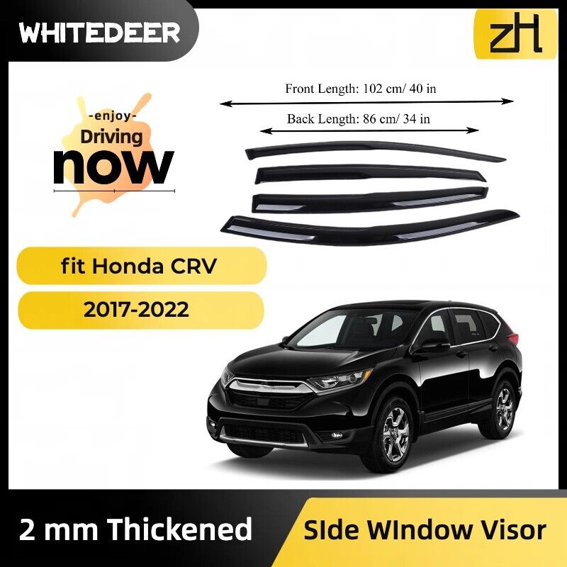 Fits for Honda CRV 2017-2022 Acrylic Window Visor Sun Rain Deflector Guard