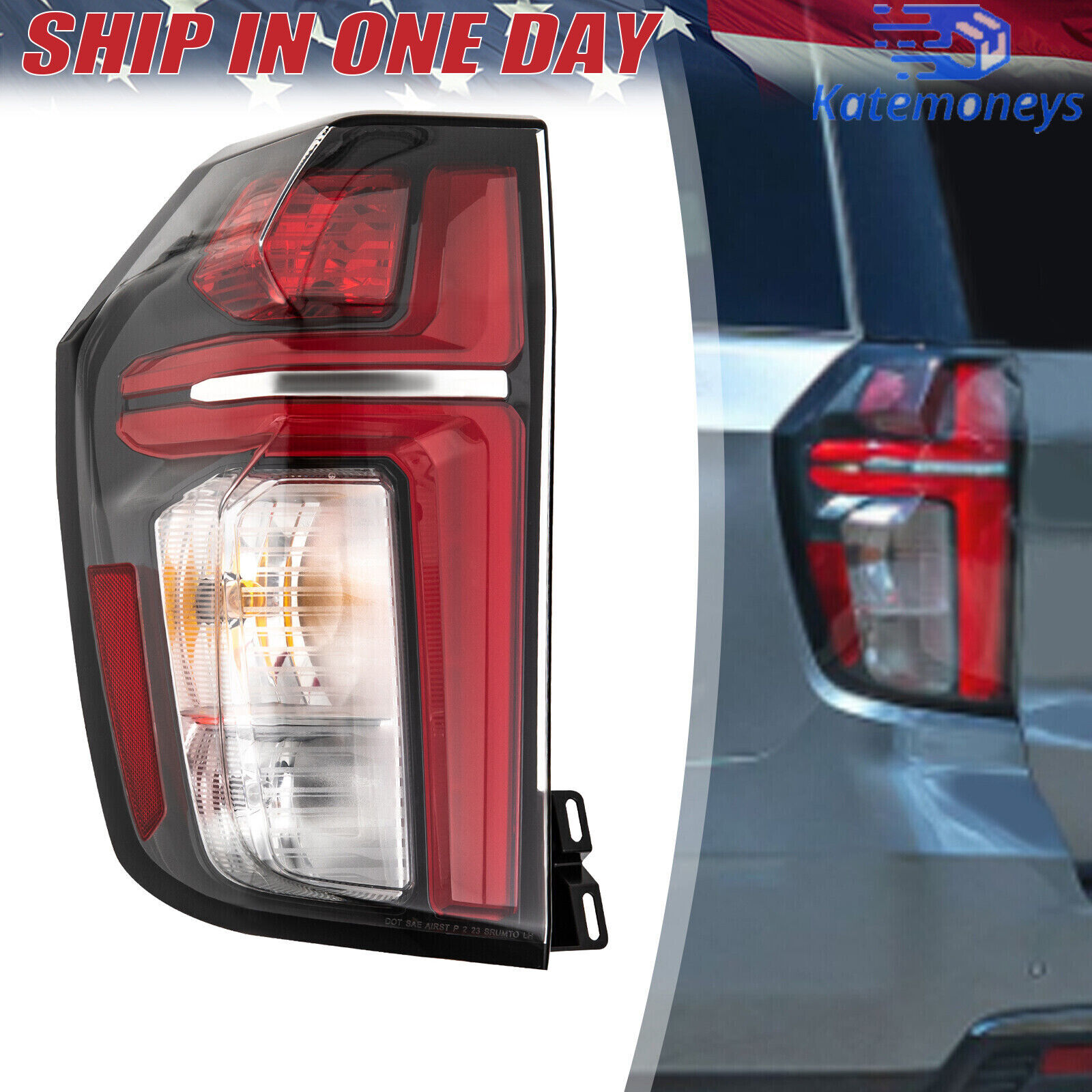 Left Driver Side Tail Light Rear Lamp For 2021-2023 Chevrolet Suburban Tahoe USA