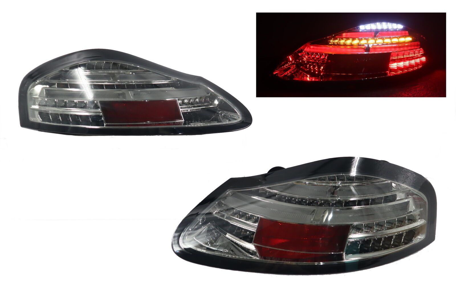 NEW Sequential LED Smoke Tail Rear Light for 1996 97~99~2004 Porsche 986 Boxster