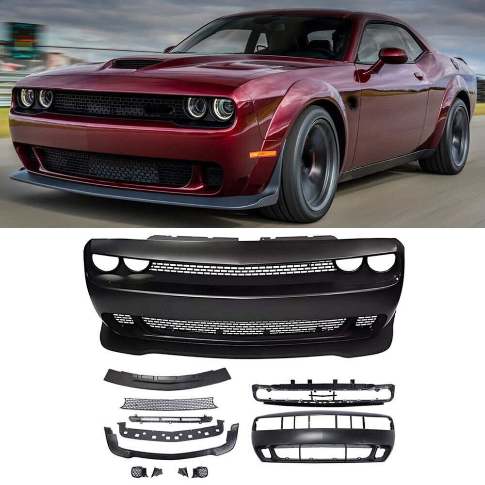 Fit 2015-2023 Dodge Challenger  Widebody Full Front Rear Bumper Body Kit