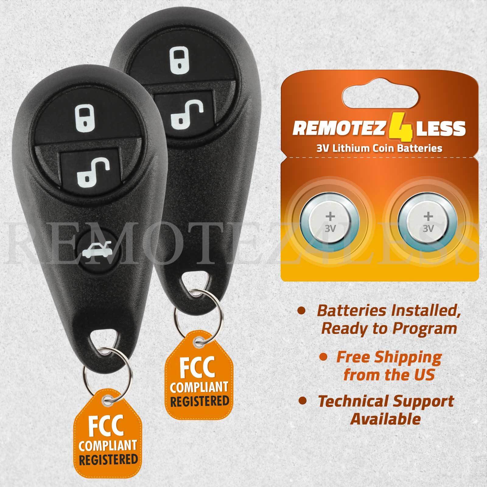 2 For 2011 2012 2013 Subaru Forester Remote Car Keyless Entry Key Fob