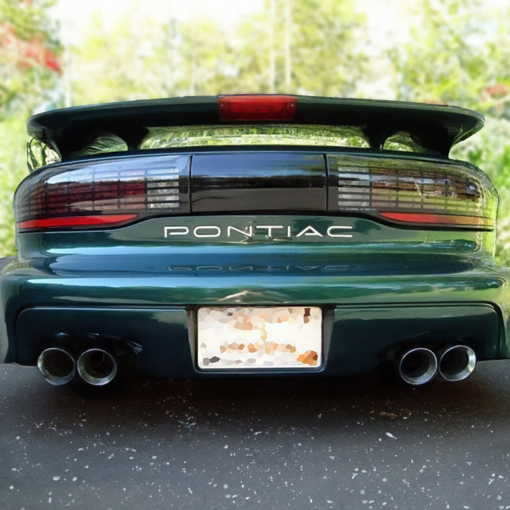 Pontiac FireBird/Trans Am 1993-2002 Rear Bumper ABS Letters Inserts White