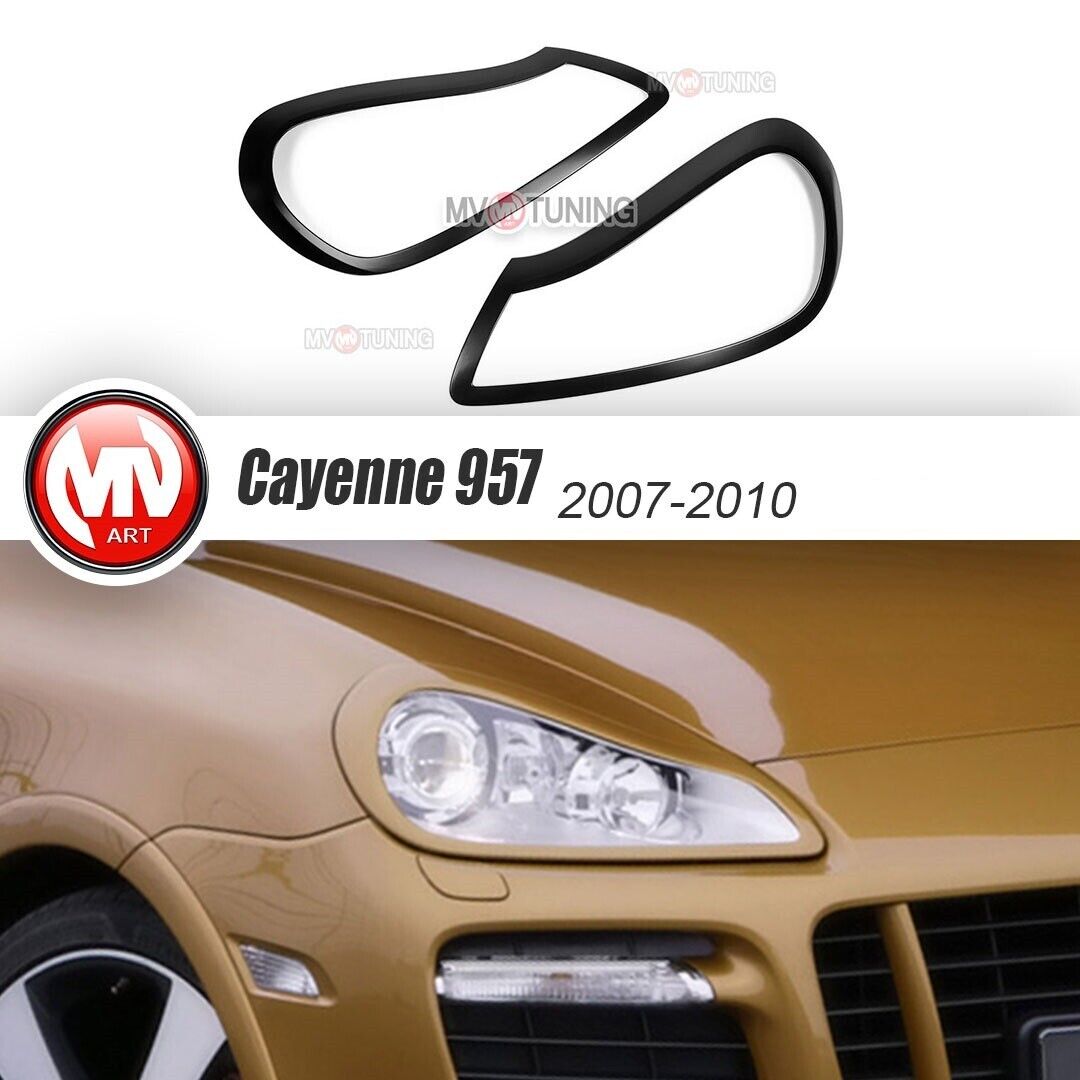 Front Eyelids Headlights Covers for Porsche Cayenne 957 Techart Magnum 2008-2010