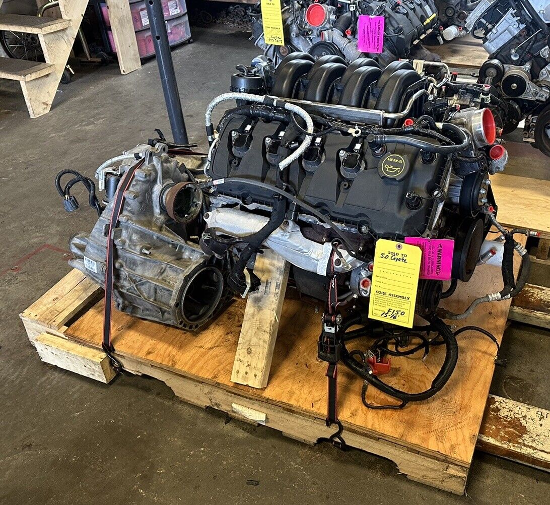 2015-2017 FORD F150 5.0 COYOTE GEN 2 ENGINE 6R80 TRANSMISSION PULLOUT 71K MILES