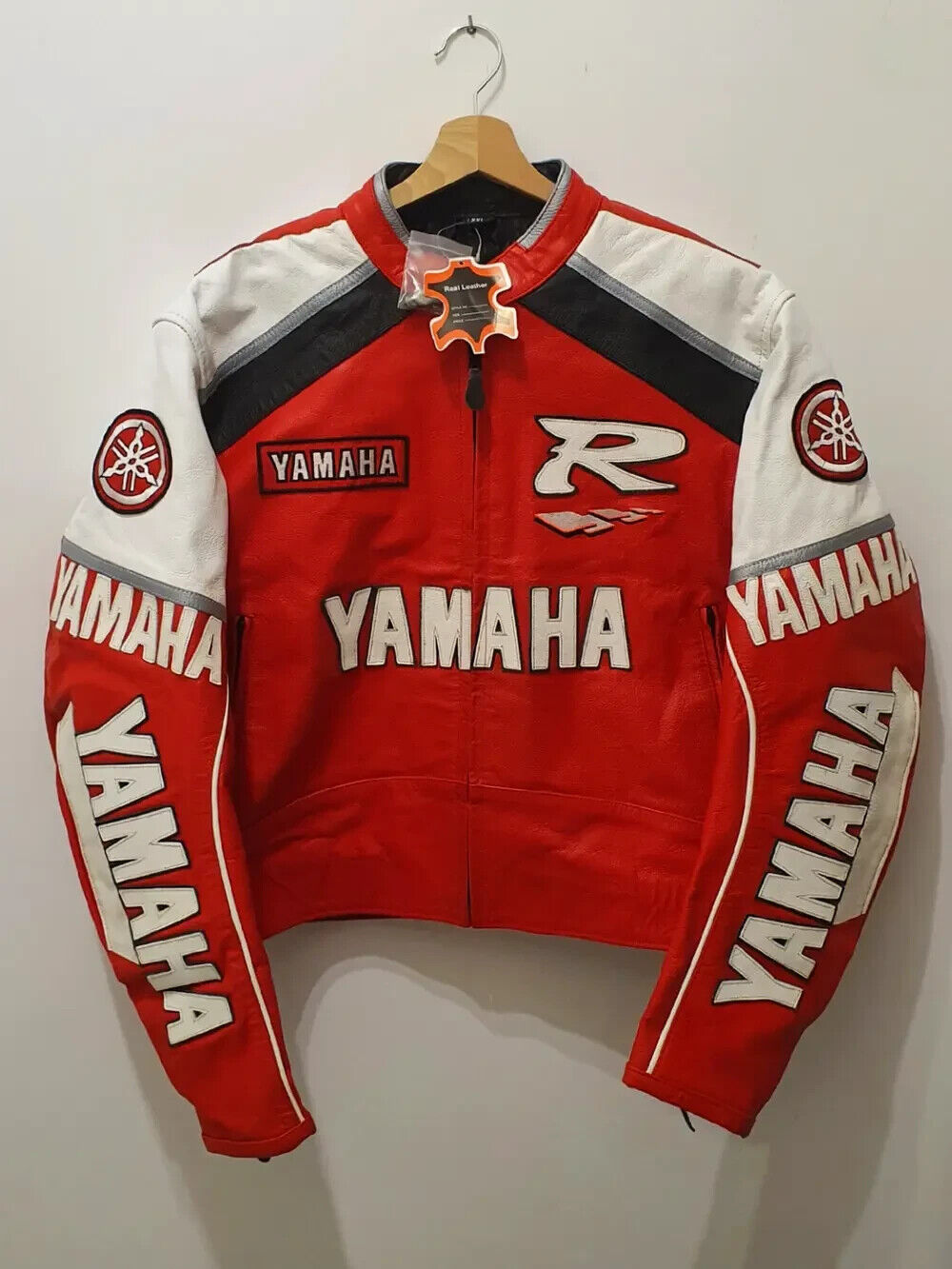Yamaha Men's Racing Motorbike Leather Jacket Yamaha Motorcycle Biker Jacket
