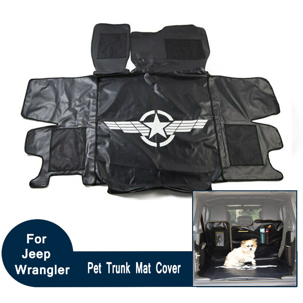 Pet Dog Seat Cover Cargo Liner Hammock Waterproof For Jeep Wrangler JL 2018+ 4Dr