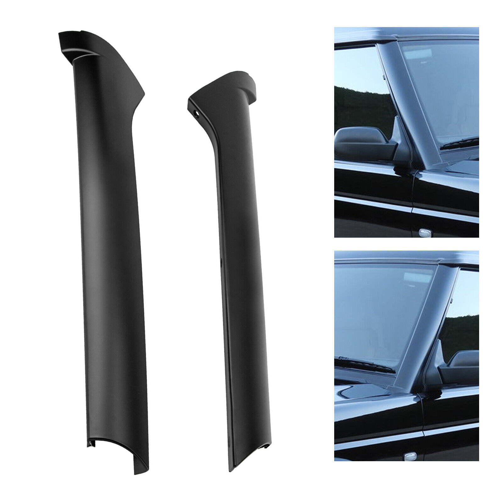 For Land Rover Discovery 2 1999-2004 Pair Windscreen Pillar Moldings & Rivets 