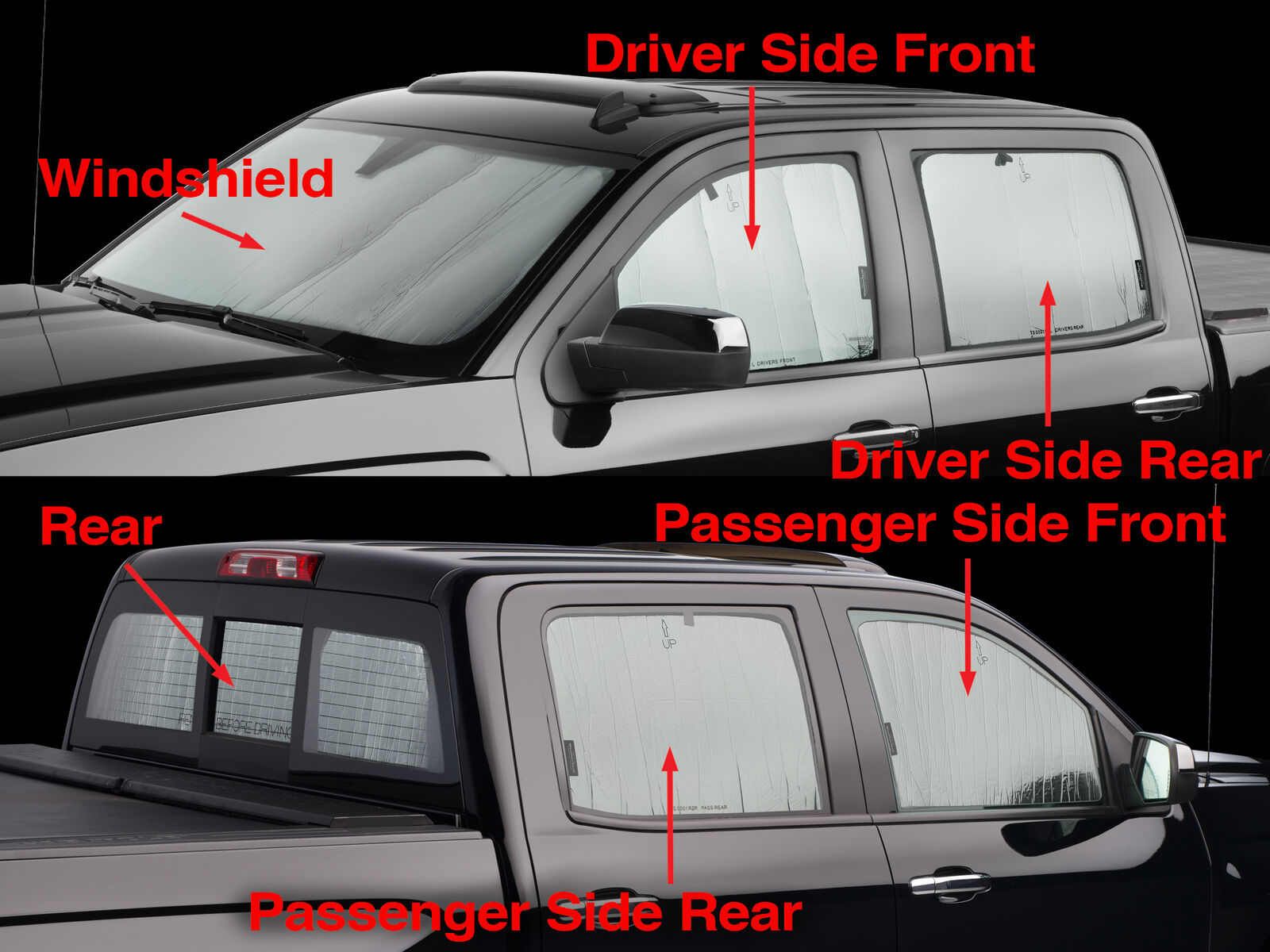 WeatherTech SunShade Windshield Dash Shield for Silverado Sierra Crew Cab
