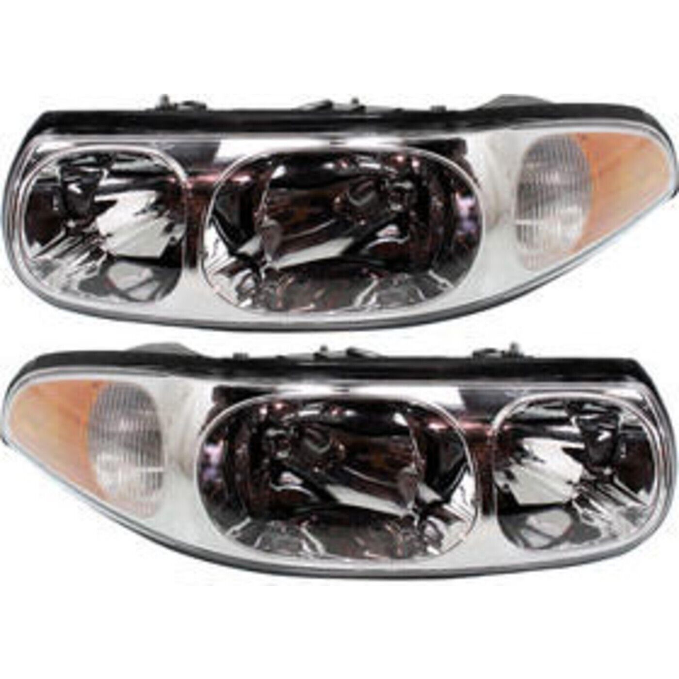 Headlight Assembly Set For 2000-2005 Buick LeSabre Custom Left Right With Bulb