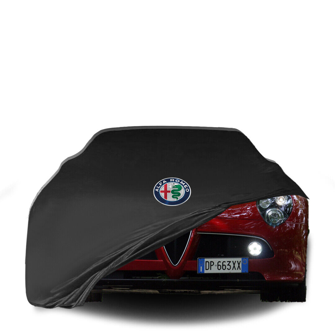 Alfa Romeo 8C Competizione INDOOR CAR COVER WİTH LOGO ,COLOR OPTIONS FABRİC