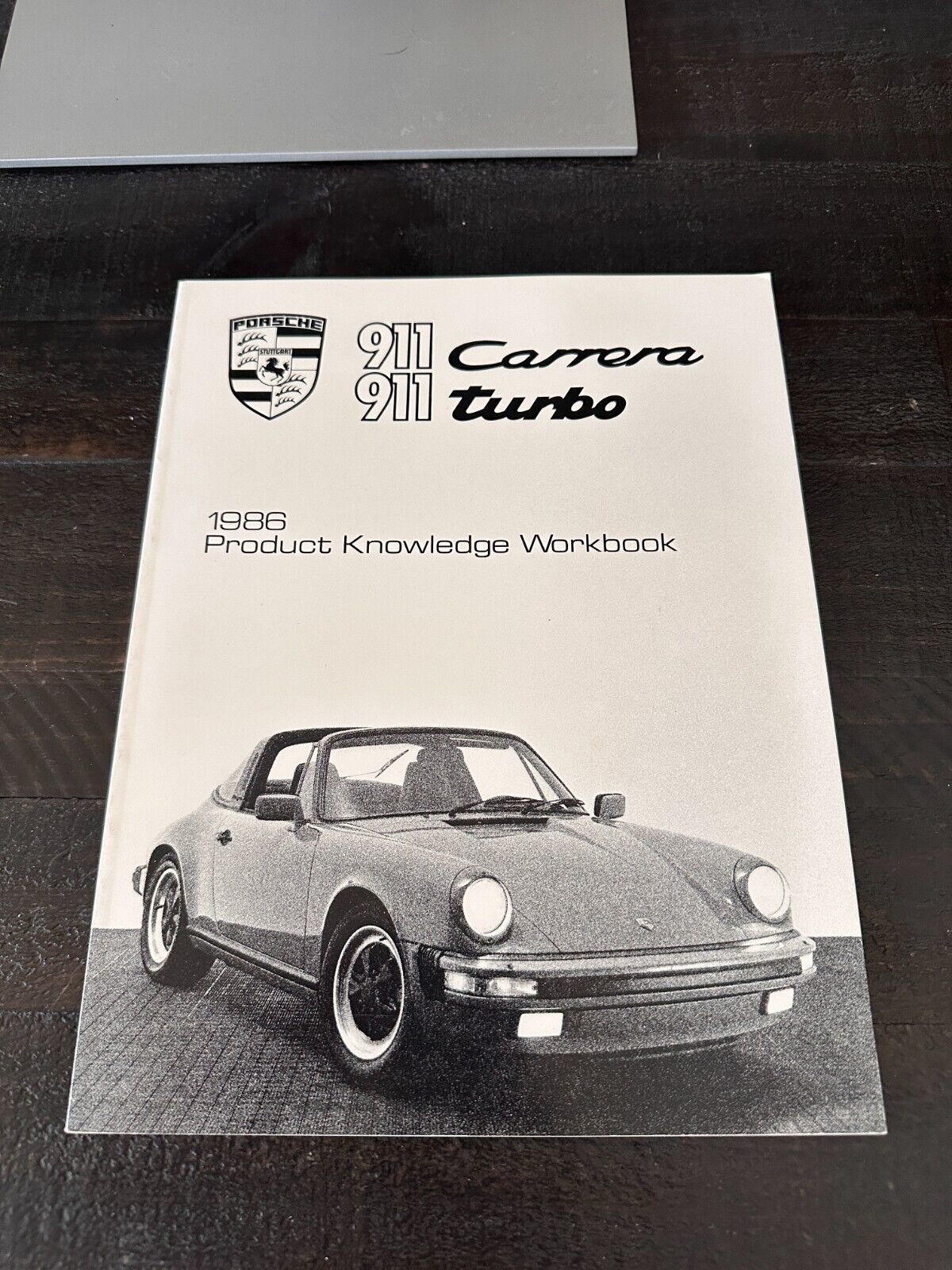 1986 Porsche 911 Carrera & Turbo Knowledge Workbook Brochure Original Book L