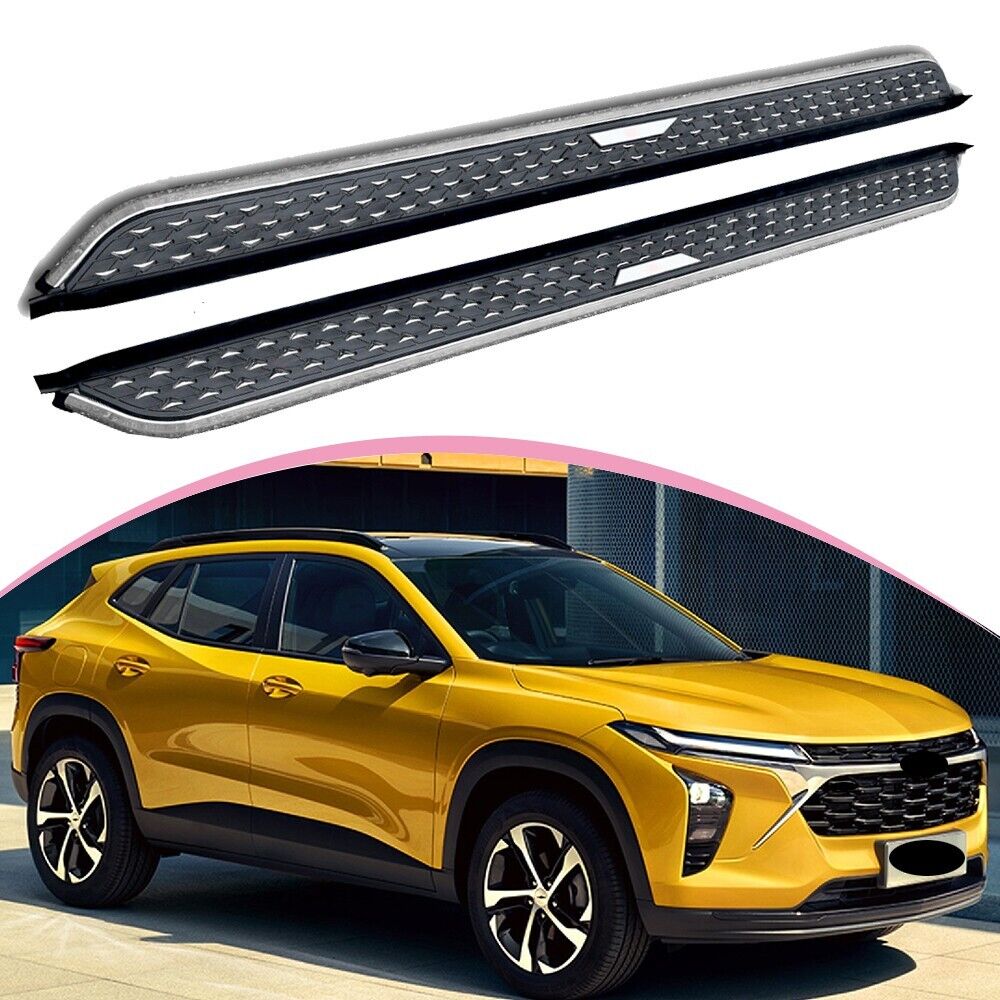 2Pcs Fixed Fit for 2024 Chevrolet Trax Side Step Running Board Nerf Bar