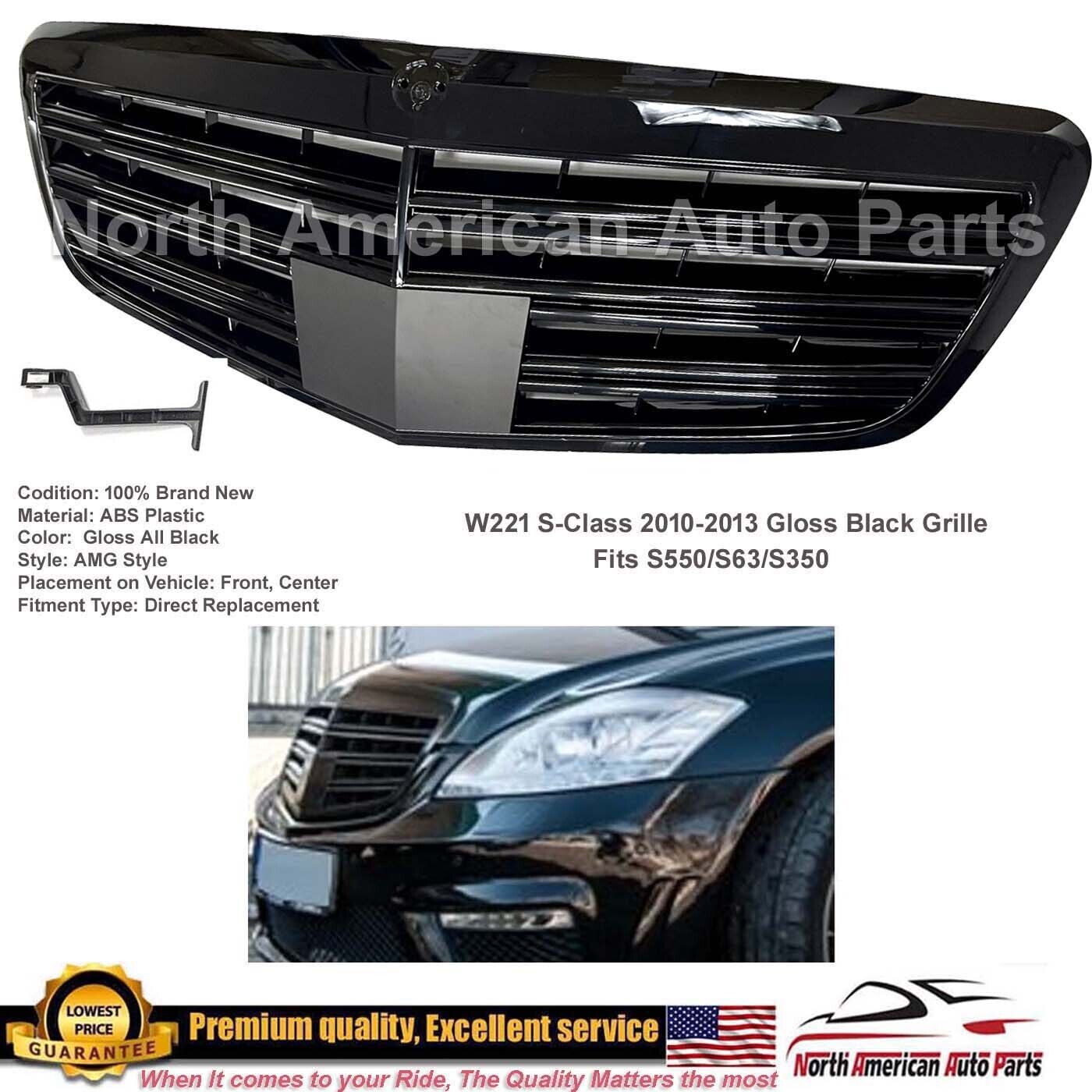 S550 S63 S350 S-Class All Black Grille 2010 2011 2012 2013 Luxury Glossy New S65