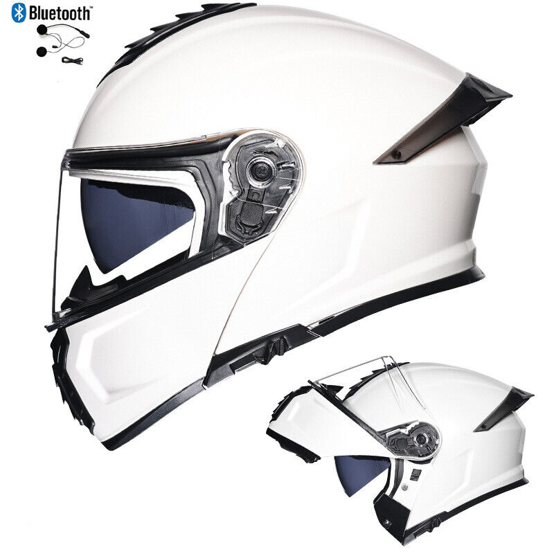 DOT Bluetooth Flip Up Motorcycle helmet Full Face Modular Motorbike Helmet ECE