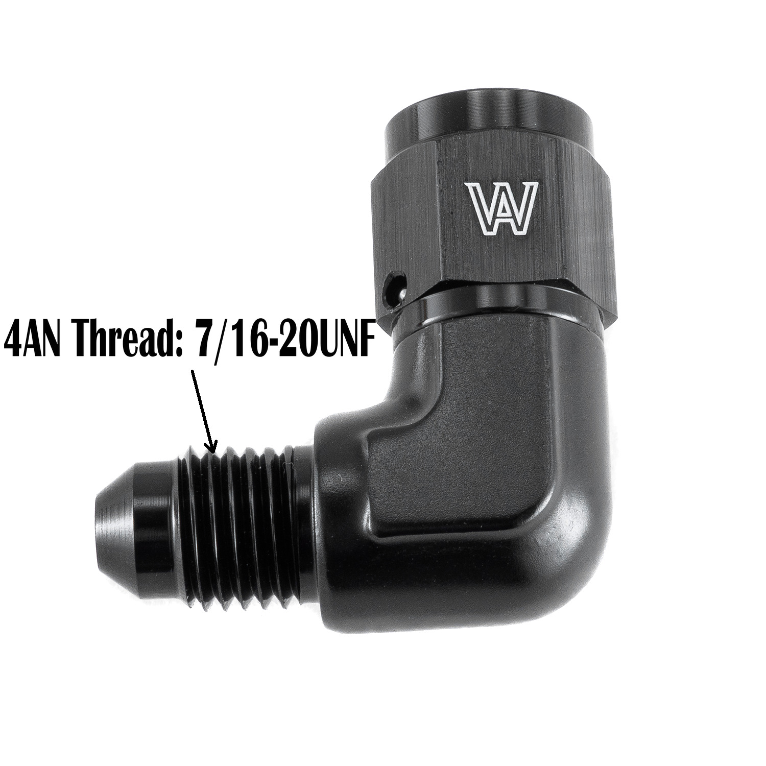 4AN Female to 4AN Male Flare 90 Degree Elbow Swivel Fitting Adapter Coupler AN4