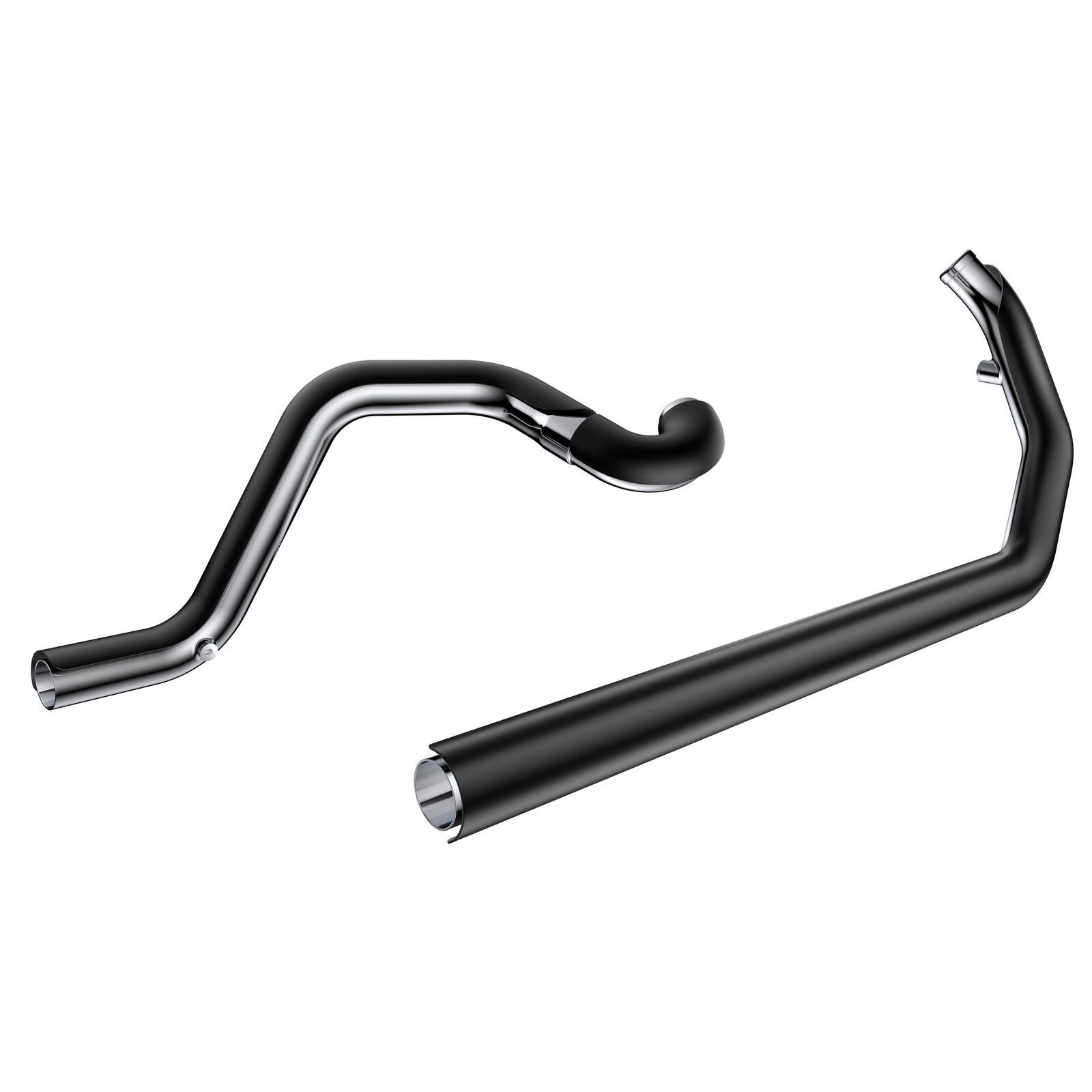 SHARKROAD Headers for True Dual Exhaust for Harley 95-16 Touring Black