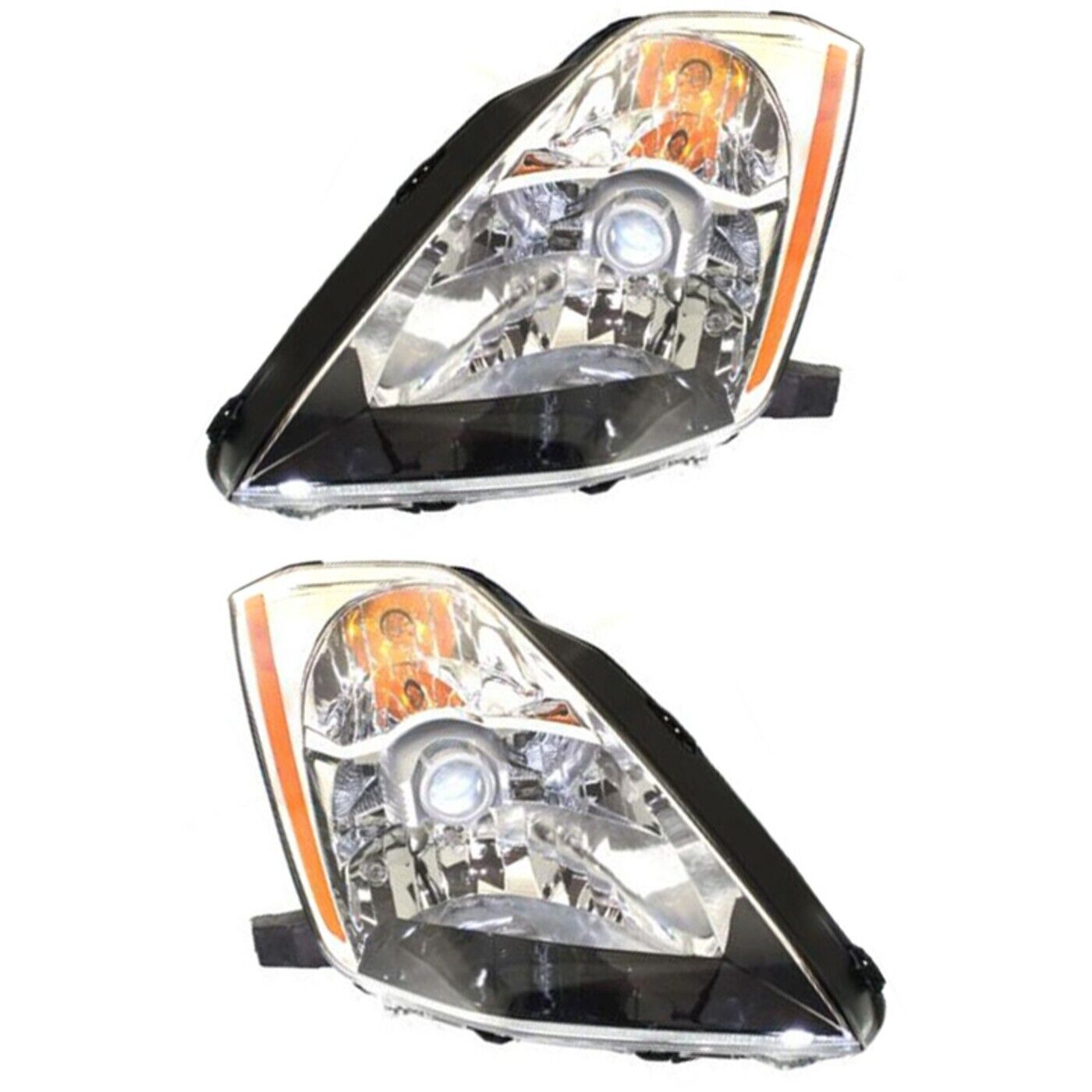 Headlight Set For 03-05 Nissan 350Z Coupe Halogen With Bulb NI2503146 NI2502146