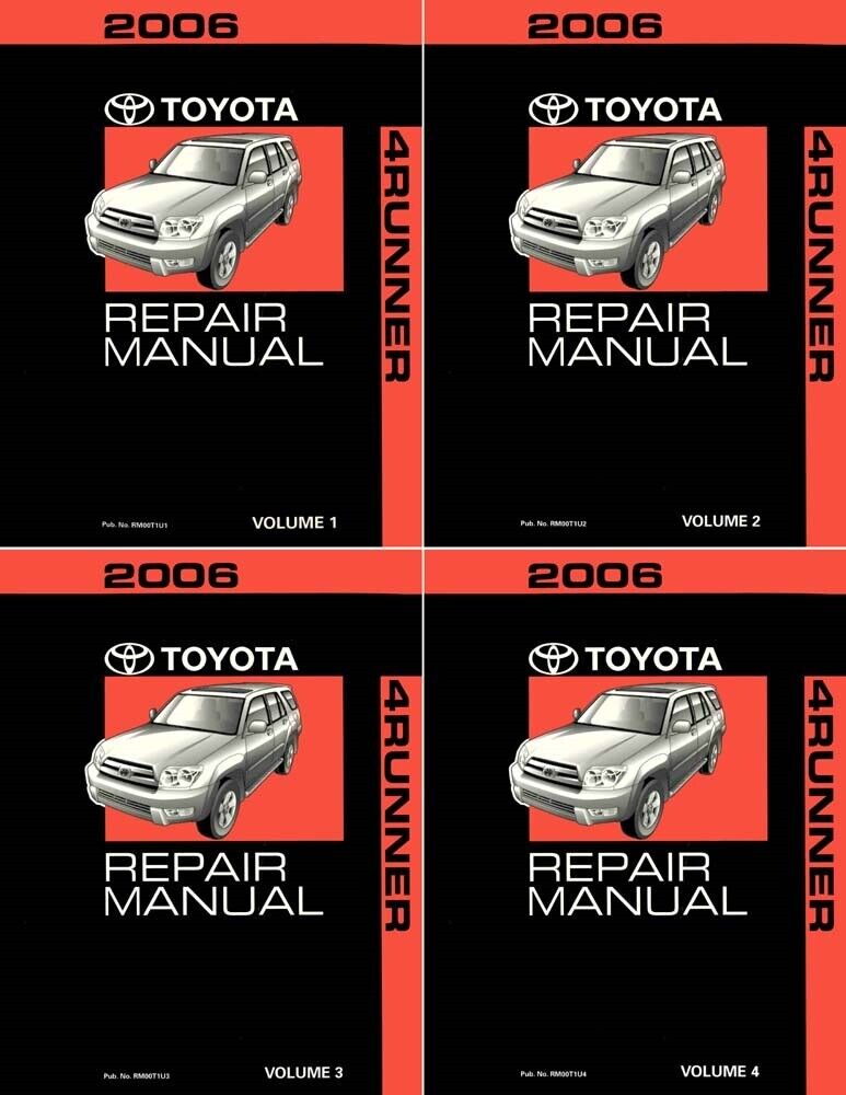2006 Toyota 4-Runner Shop Service Repair Manual Complete Set