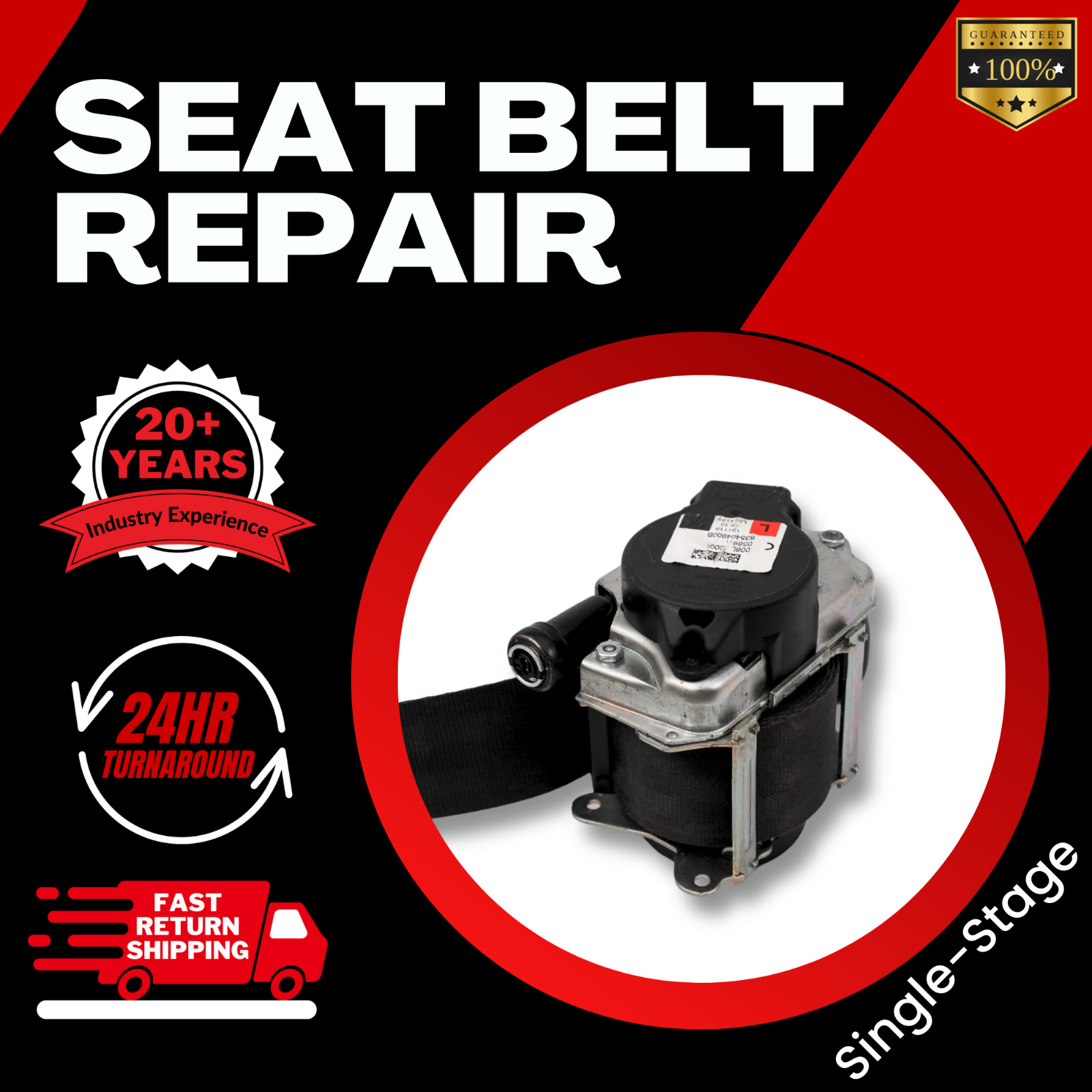 For Ford GT Seat Belt Rebuild Service - Compatible With Ford GT ⭐⭐⭐⭐⭐