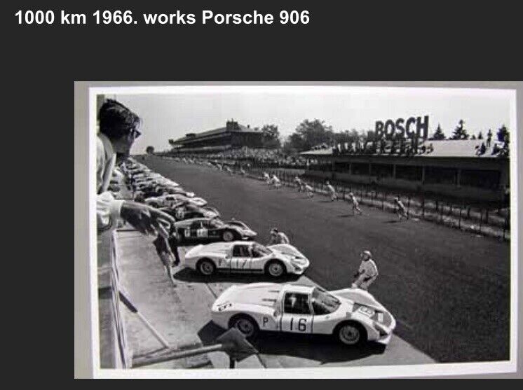 Works Porsche 906 1000km 1966 Start Car Poster WOW Own It