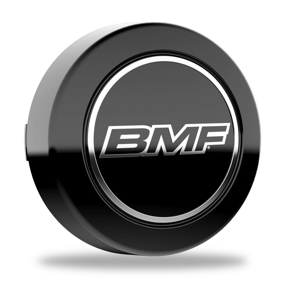 BMF CENTER CAP - 8 LUG SNAP IN - GLOSS BLACK - UNIVERSAL FIT - OEM