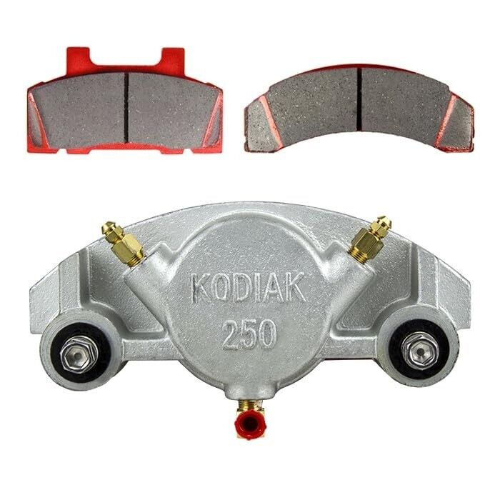 Kodiak Disc Brake Caliper w/Pads & Bolts for 7K-8K Axles Dacromet (DBC-250-D)
