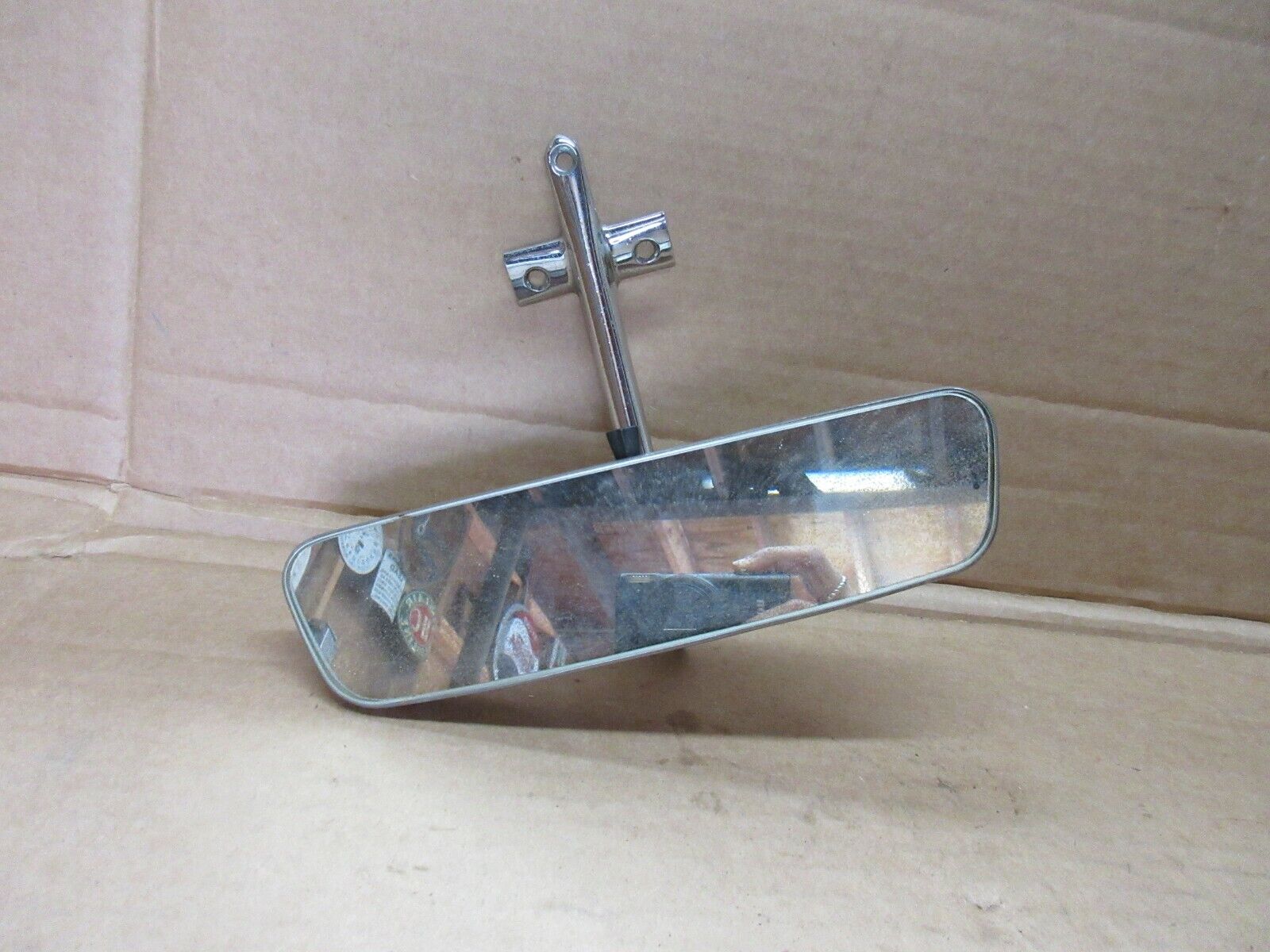 Vintage Chrome Rear View Mirror 6274 With Bracket for Corvair 