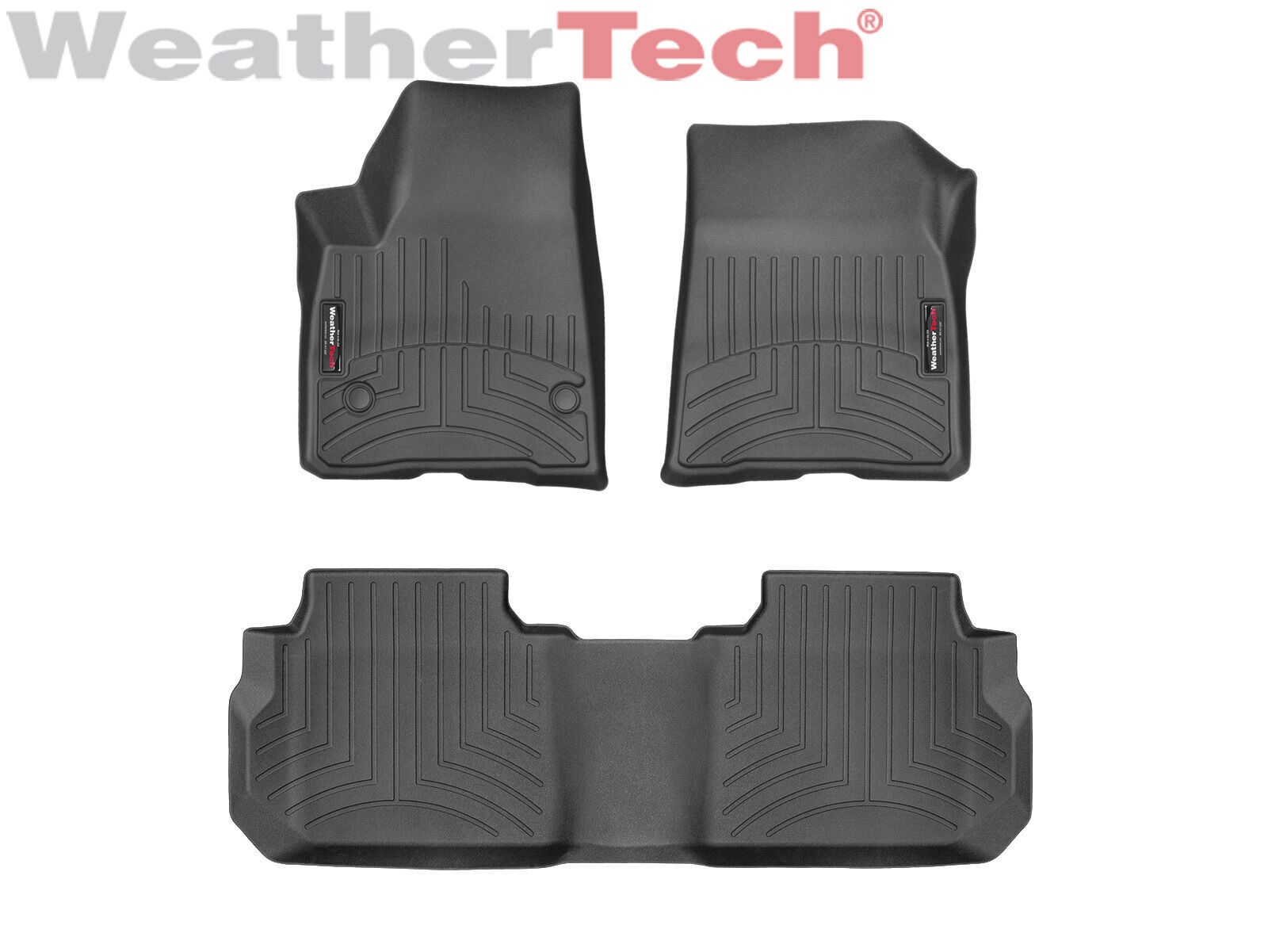 WeatherTech FloorLiner Mats for GMC Acadia Chevrolet Blazer 1st & 2nd Row Black