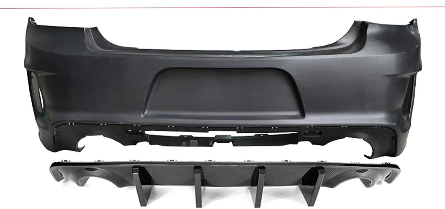 Fit 2015 - 2023 Dodge Charger Widebody complete  Rear bumper W/ inserts