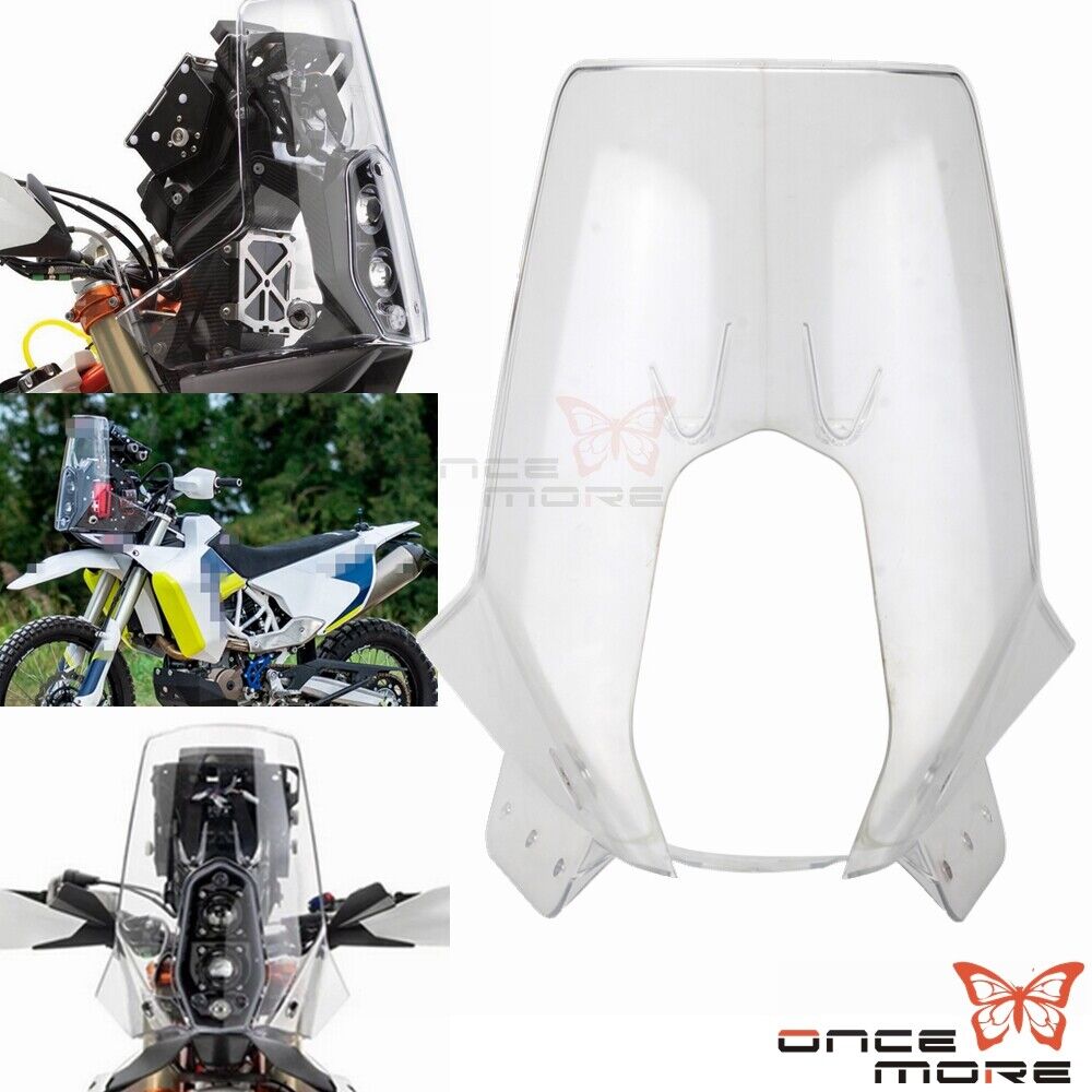 Clear Rally Fairing Headlight Windshield Fit For Dirt Bike And Adventure Bike
