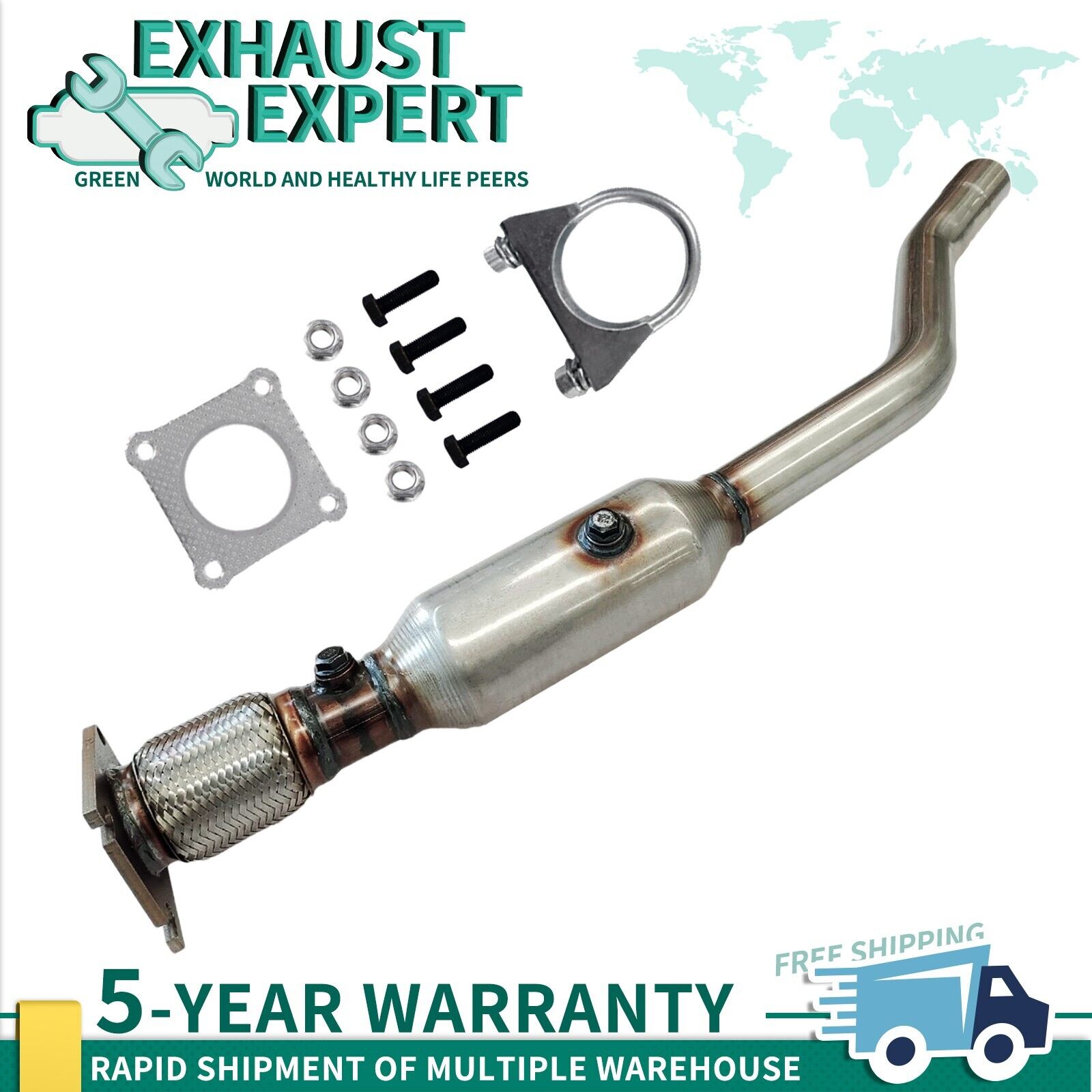 Only FWD Catalytic Converter for Dodge Journey 2.4L Jeep Compass 2.0 L 2007-2018