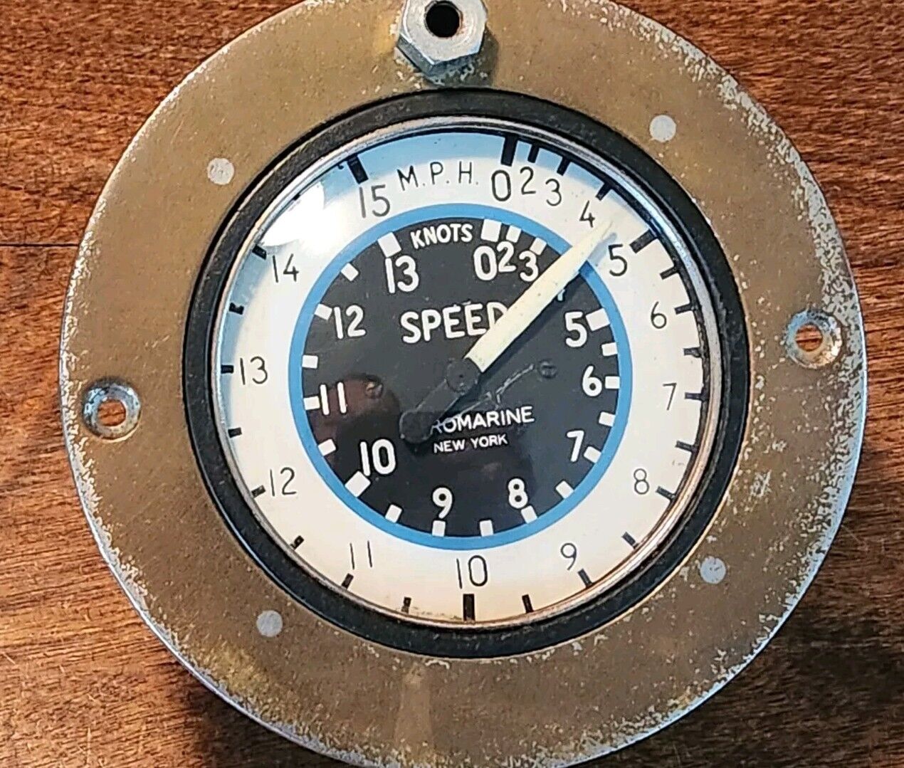 Vintage Aeromarine  1950\'s 1930\'s  Speedometer Gauge Knots