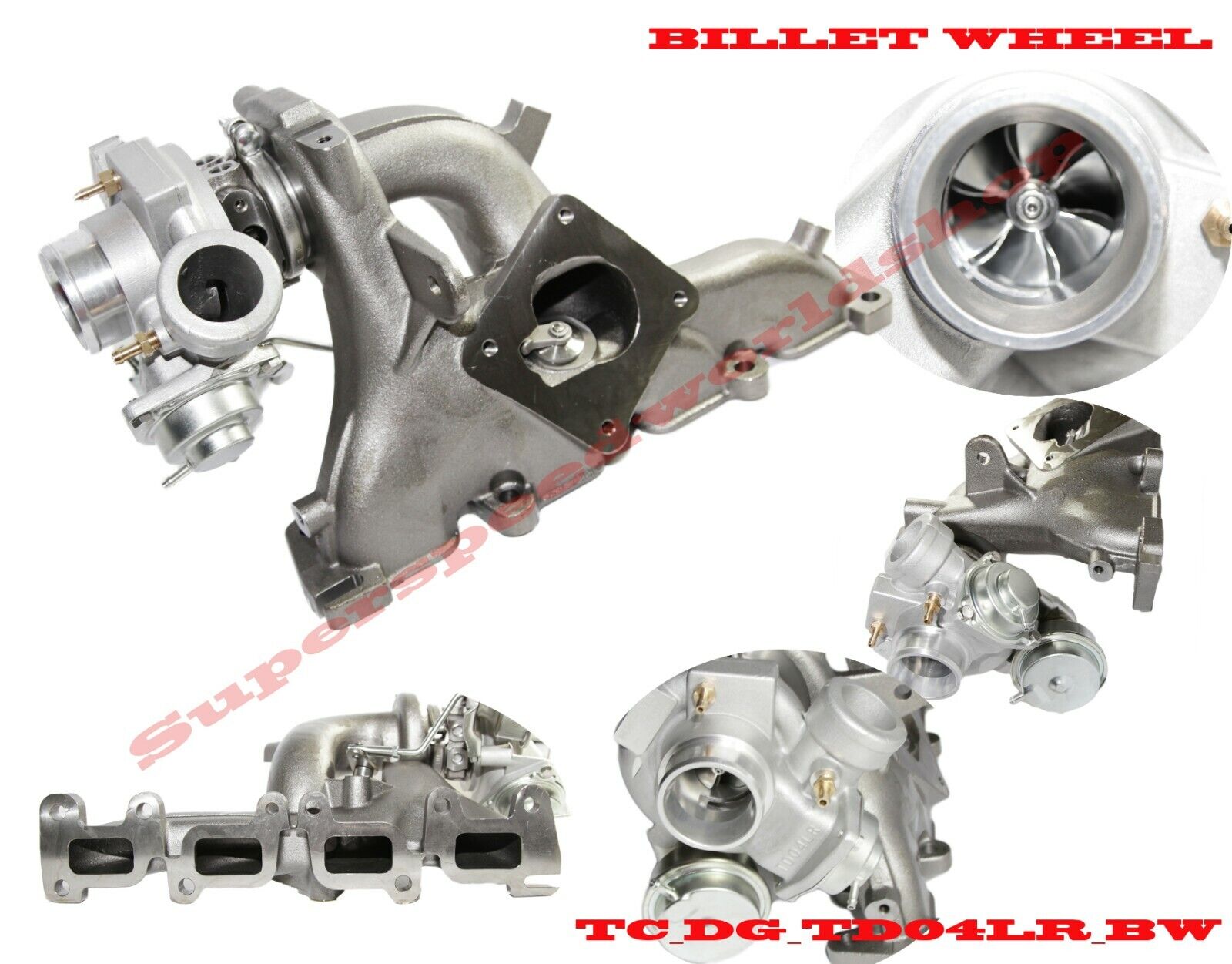 TD04LR Billet Wheel Turbo w/Manifold fit 03-09 Chrysler PT Cruiser03-06 Neon SRT