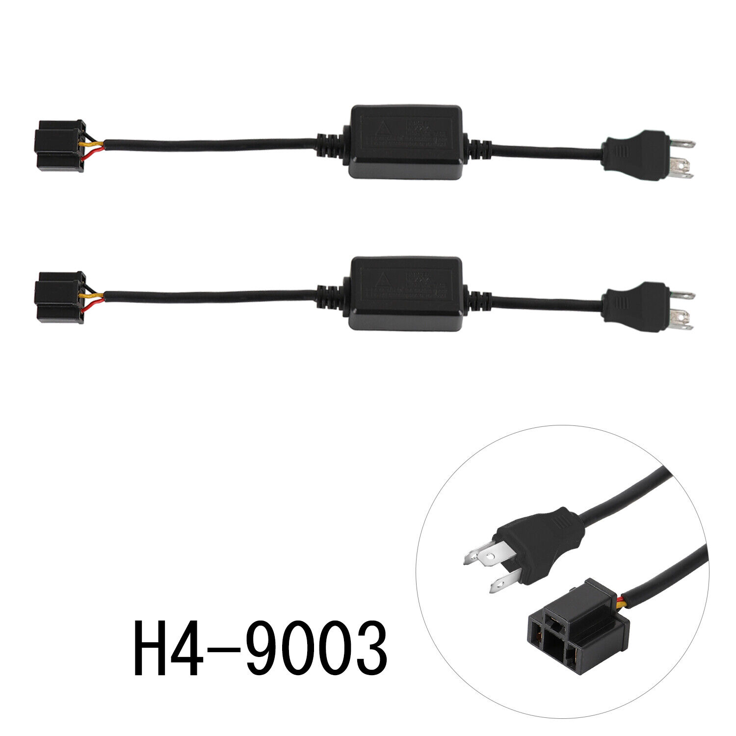 2pcs H4 9003 LED Headlight Canbus Load Resistor Decoder Error Free Anti Flicker