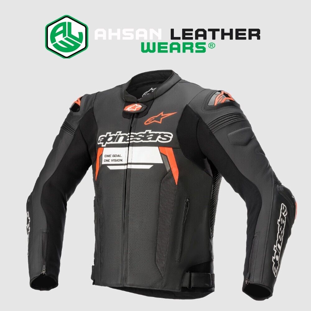 Alpinestars Missile V2 Ignition Leather Jacket Men’s Motorcycle Racing Jackets
