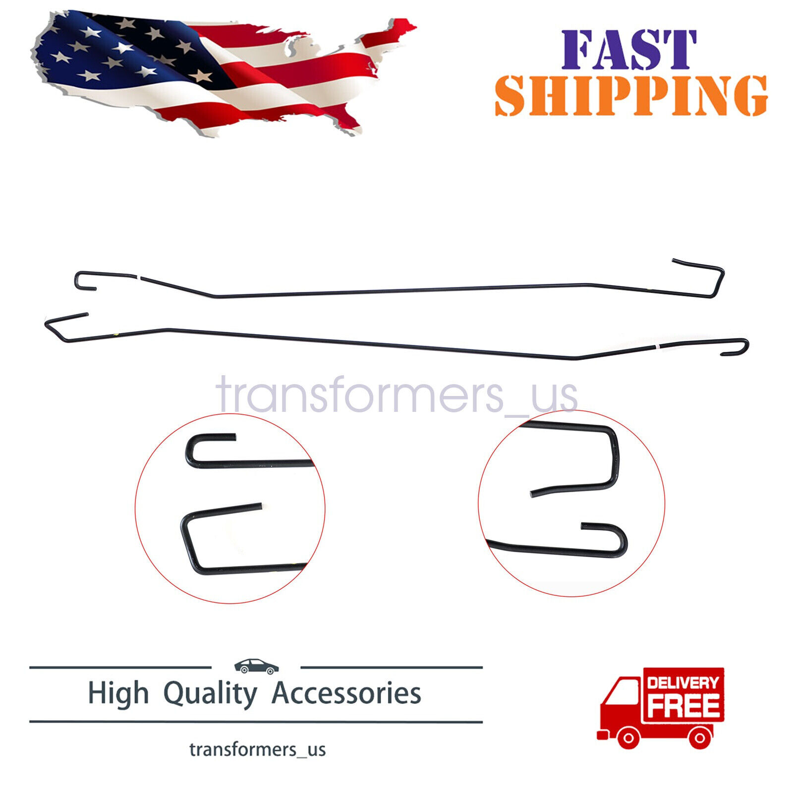 NEW Fit For Honda Accord 2008-2012 New Trunk Rear Lid Torsion Spring LH+RH US