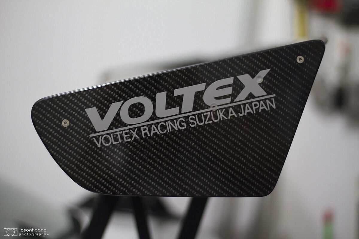 2x Silver VOLTEX DECAL GT WING VINYL STICKER FOR FRS 350Z 370Z S2000 EVO GTR 
