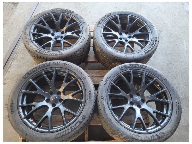 2015-2023 Dodge Challenger 6.2 Hellcat Set Wheels Tires Black *Rash* 2484