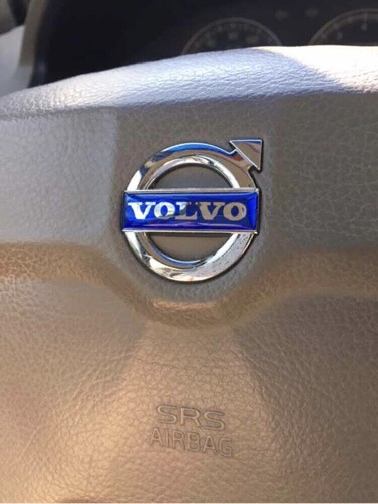 IMPROVED 35mm X 9mm VOLVO Steering Wheel Airbag Emblem S60 XC90 V70 S40 S80