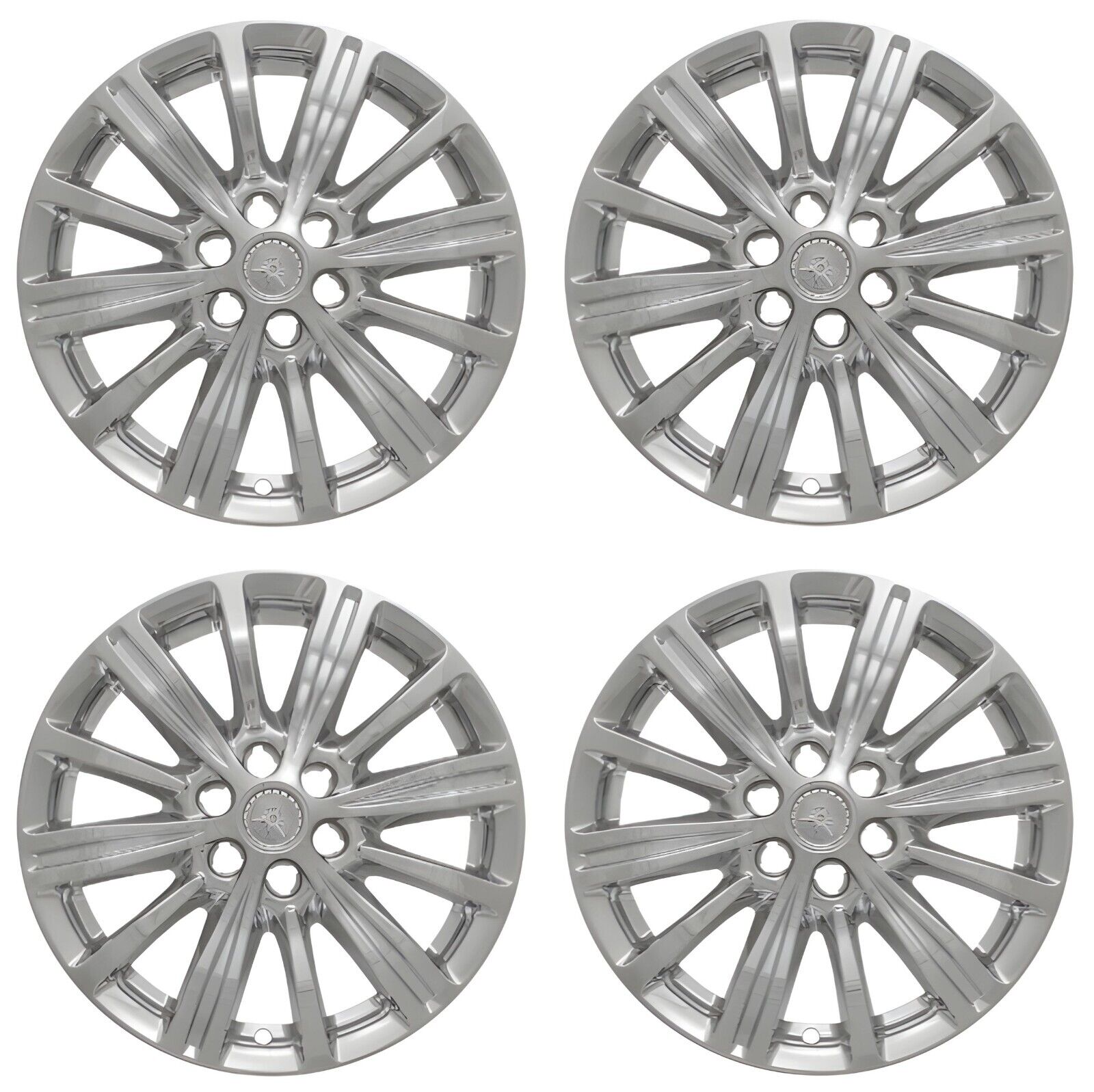 4 Pack Chrome 18 inch ABS Impostor Wheel Skins for 17-19 Cadillac XT5 Rim Covers