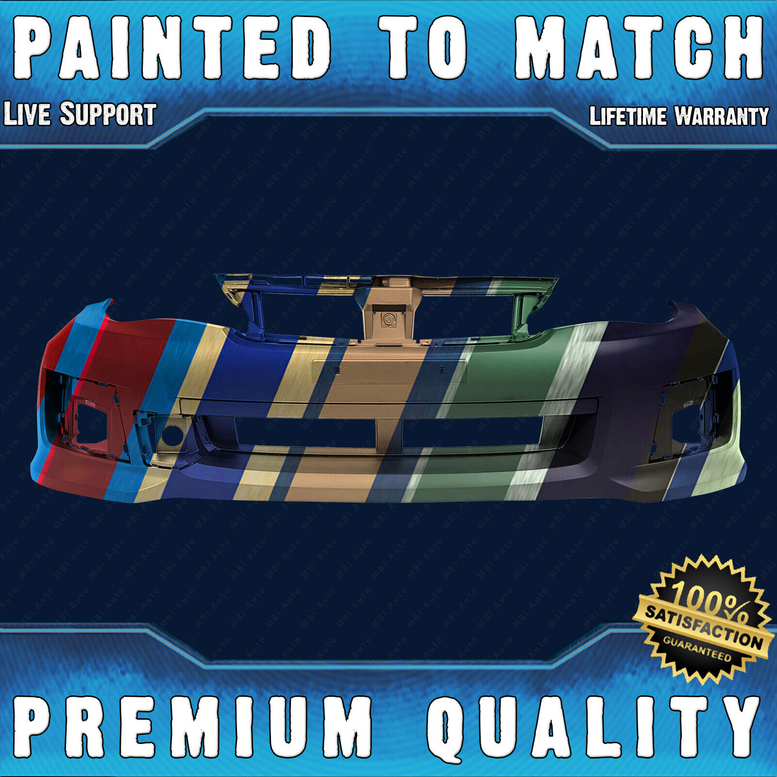 NEW Painted To Match Front Bumper Replacement for 2011-2014 Subaru Impreza WRX