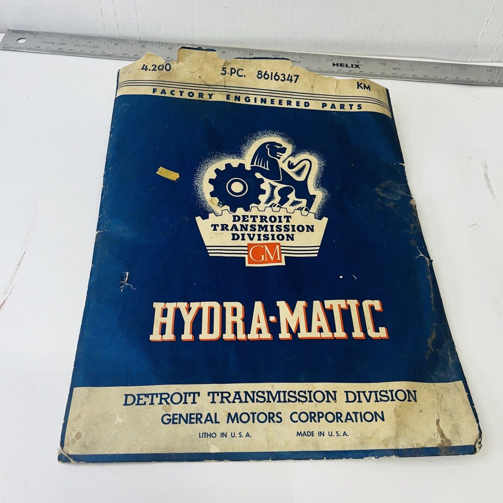 Vintage GM Hydramatic Transmission seal set of 4 NOS 8616347 collectible OEM