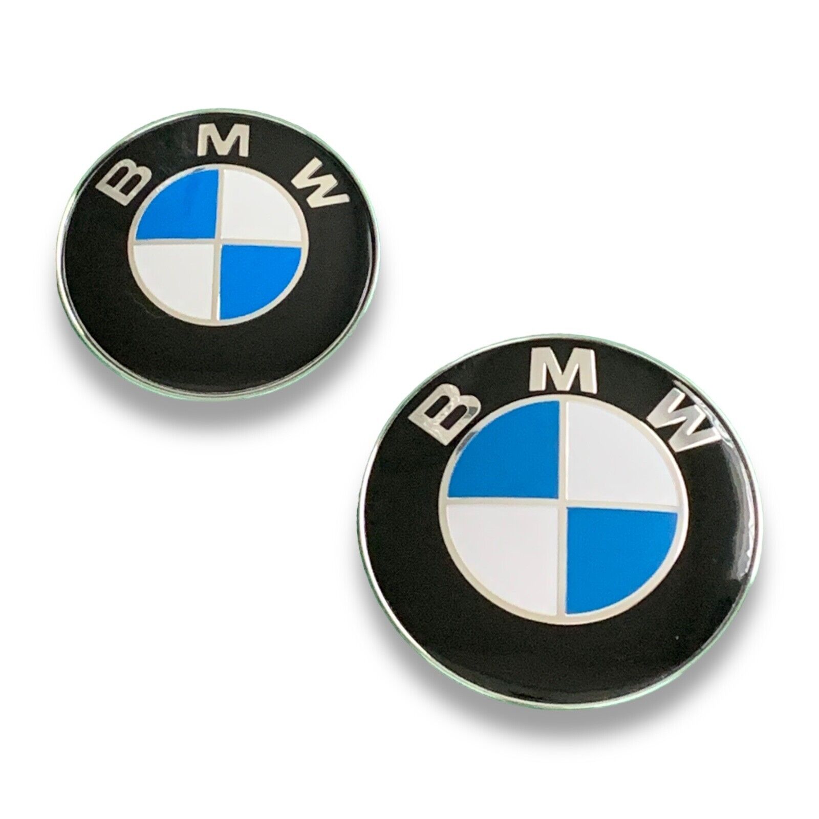 2PC Front Hood + Rear Trunk (82mm + 74mm) for BMW Badge Emblem 51148132375