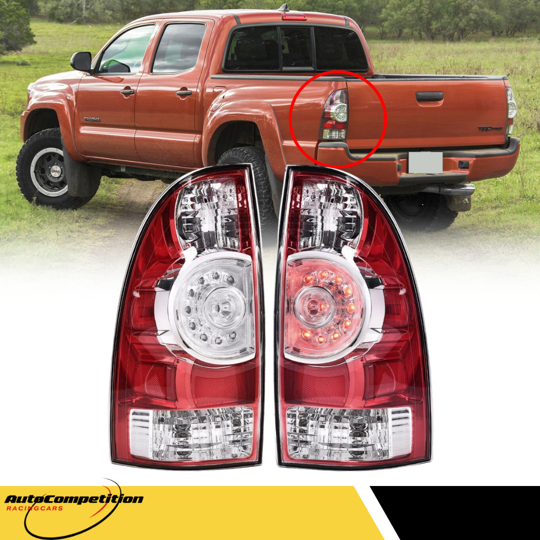 For 2005-2015 Toyota Tacoma Pair LED Tail Lights Brake Stop Lamps Left+Right Set