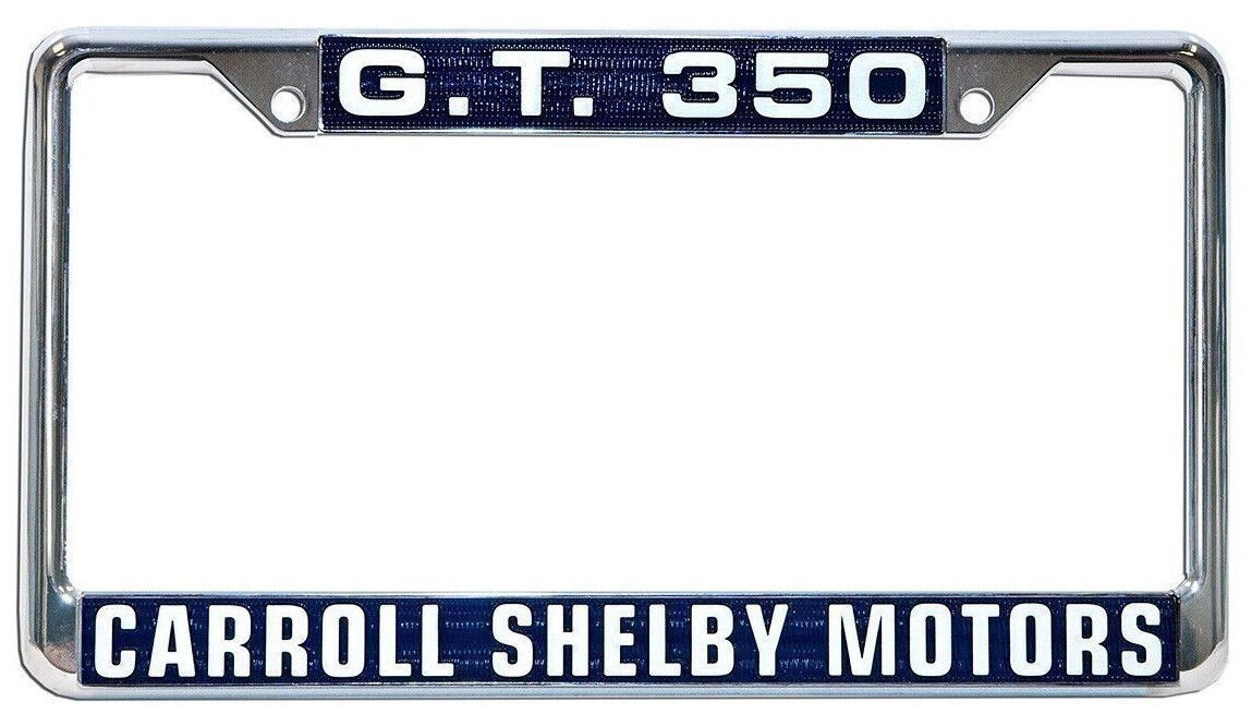License Plate Frame - Shelby GT350 * Add It To a Real or Clone G.T. 350 Mustang