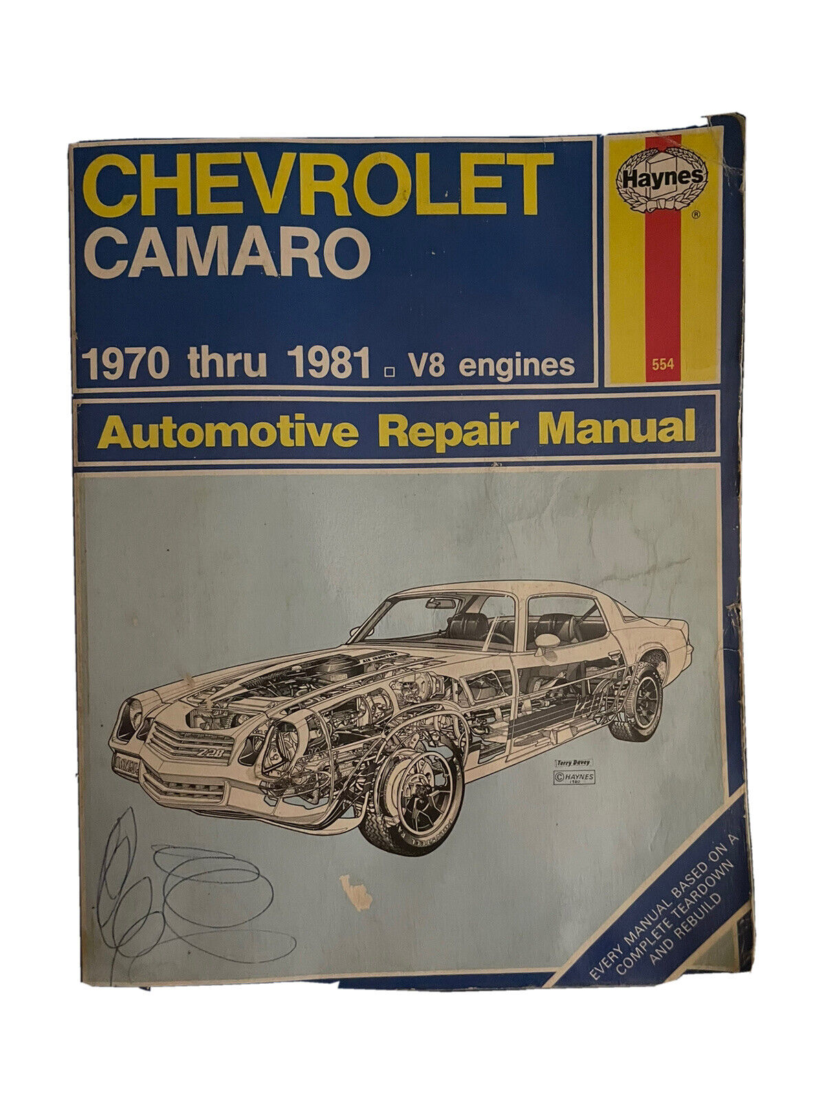 CHEVROLET CAMARO 1970 THRU 1981 V8 ENGINES HAYNES AUTOMOTIVE REPAIR MANUAL