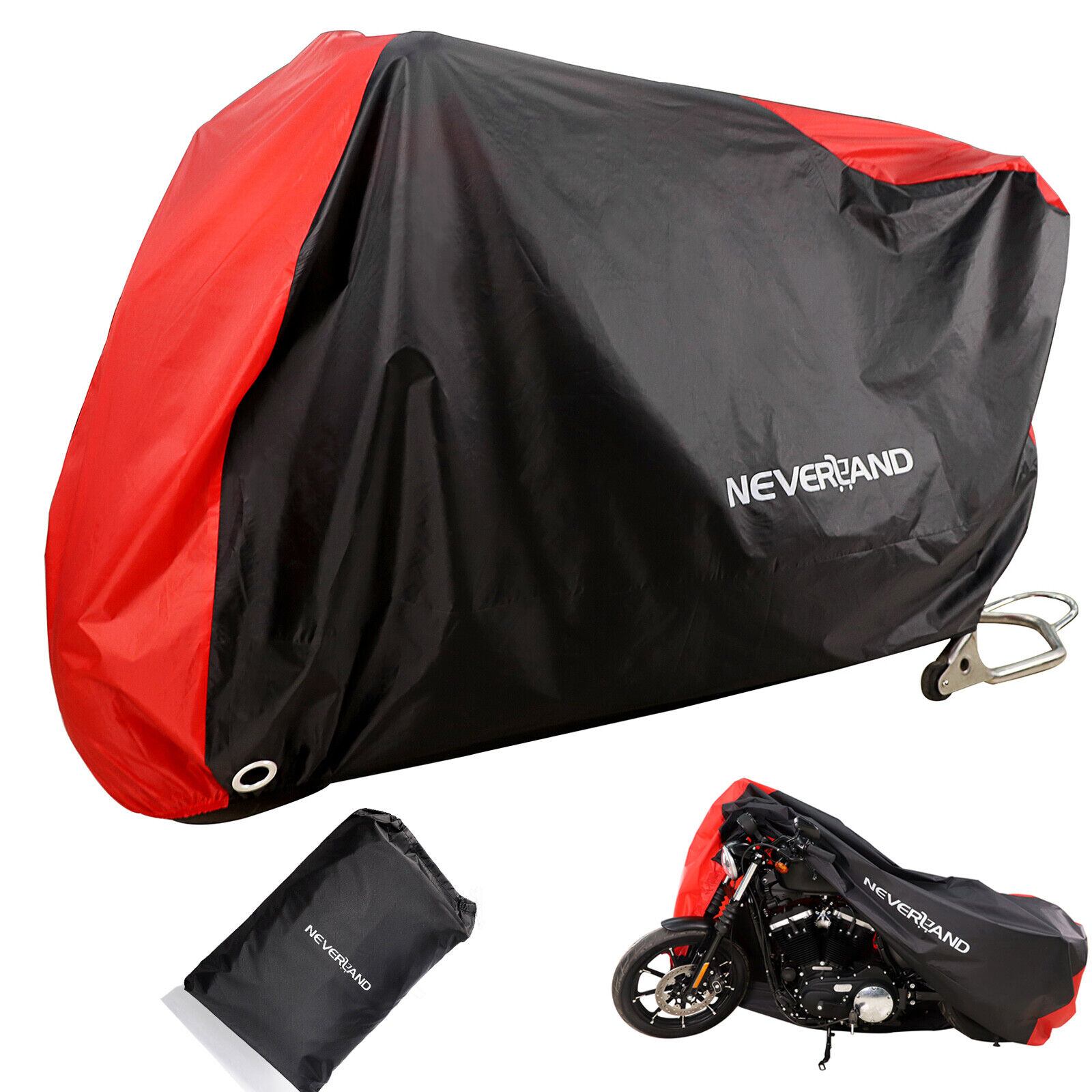 Large Waterproof Motorcycle Cover Red For Kawasaki Ninja 250 300 500 650 R 1000