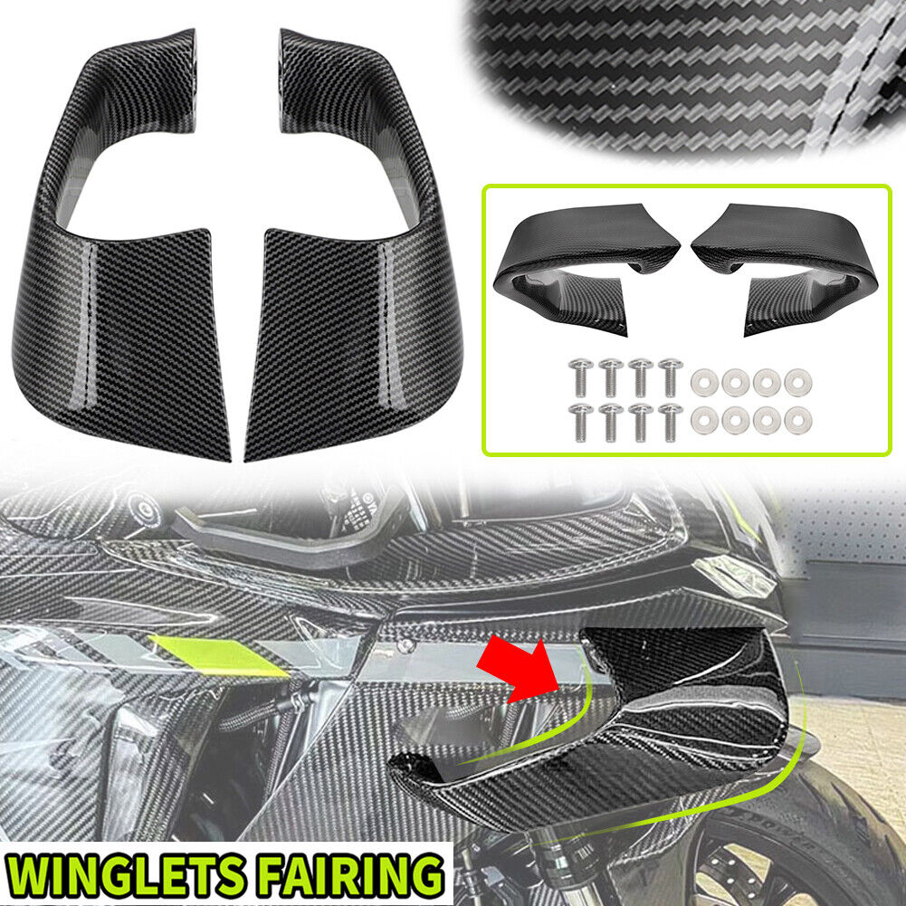 Carbon Fiber Winglets Spoiler Fxed Wind Wing For YAMAHA YZF-R1 R6 R1M 2015-2022