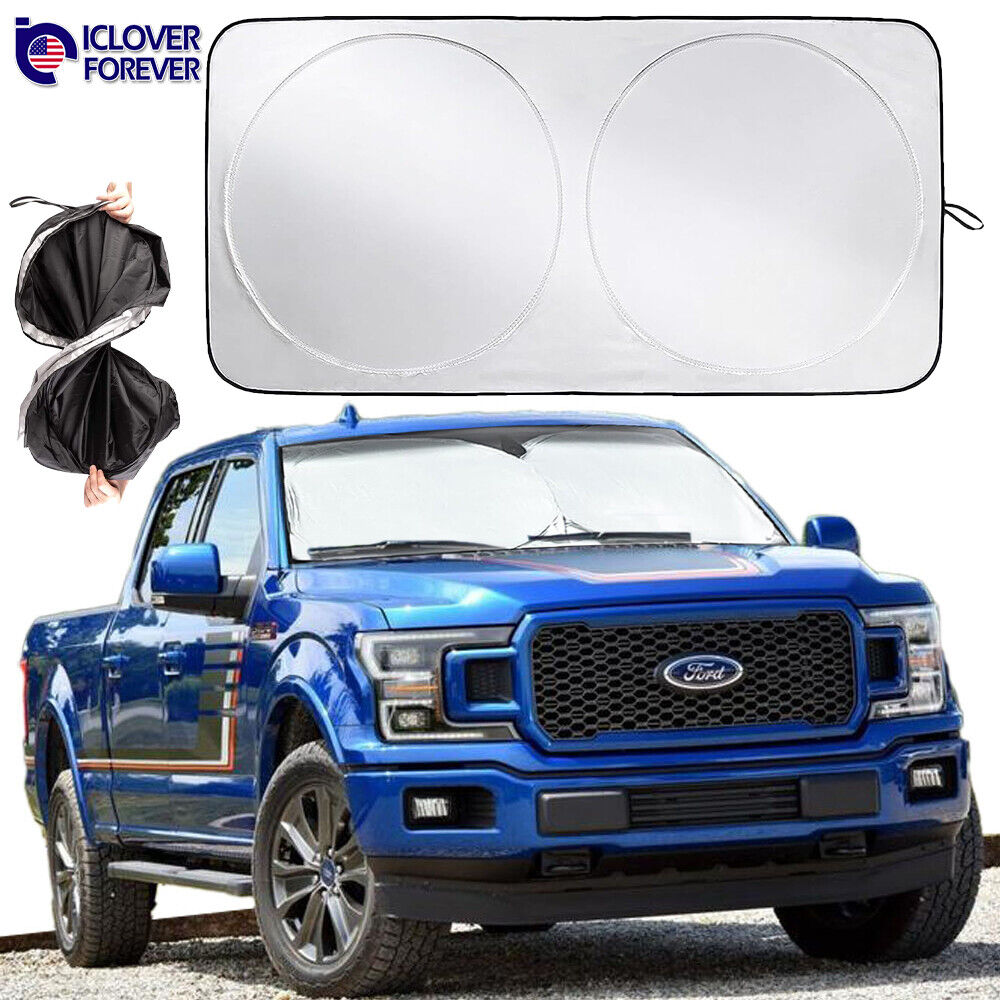 Foldable Front Windshield Sun Shade Visor Fit for Ford F-150 F150 Truck Sunshade