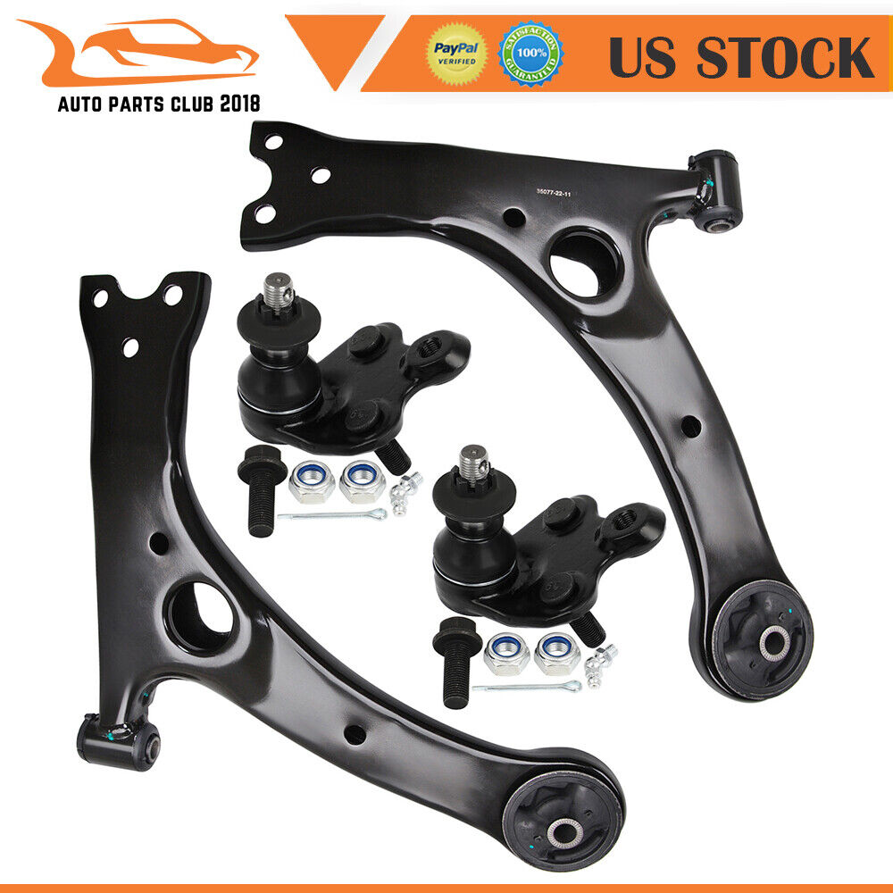4pcs Front Lower Control Arm w/ Ball Joint Fits 2004 05 06 07 08 09 Toyota Prius